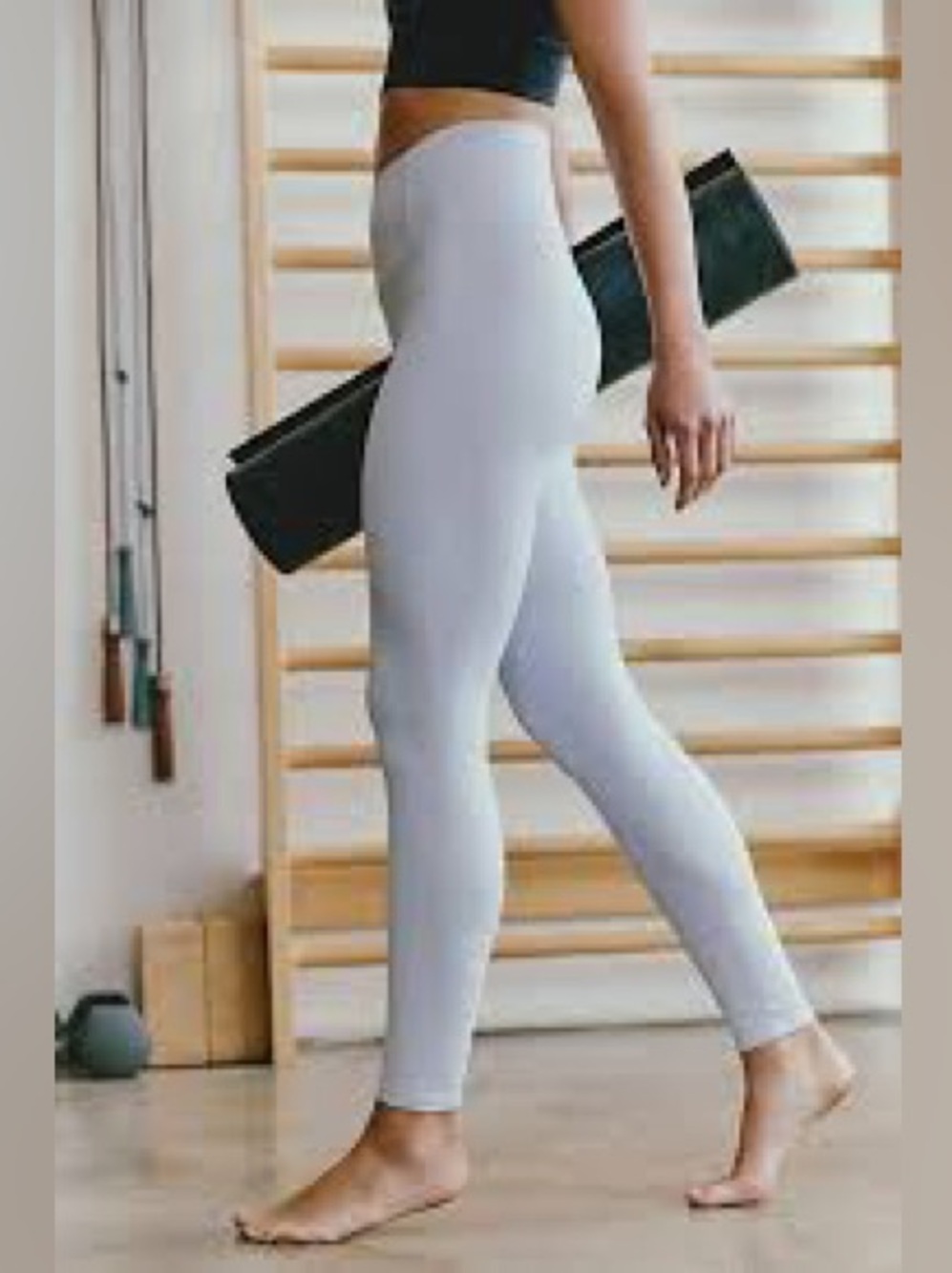 Free People Movement- Never Better 7/8 
Length Leggings in Light Blue
